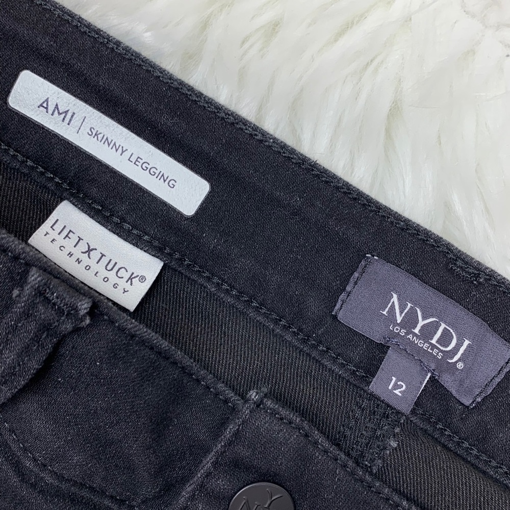 NYDJ AMI skinny black legging with side embroidery - Picture 6 of 8